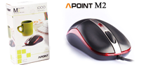 Chuột quang có dây Apoint M2 (Đen)